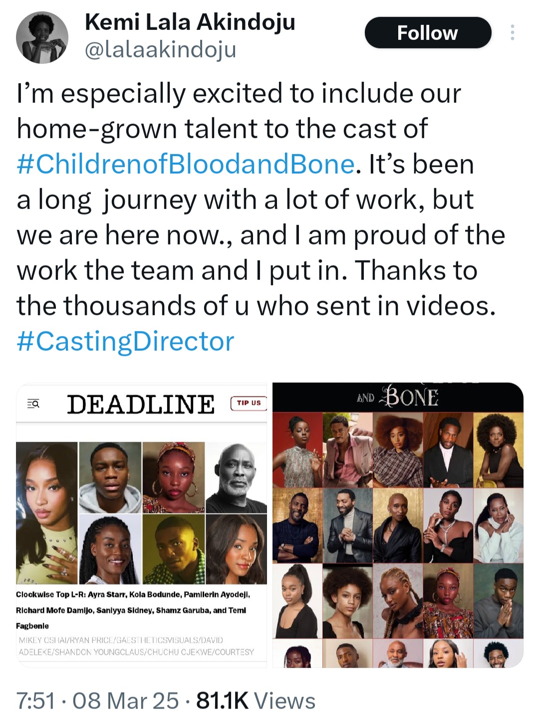 Ayra Starr reflects on acting debut alongside Idris Elba, Viola Davis and others (video)
