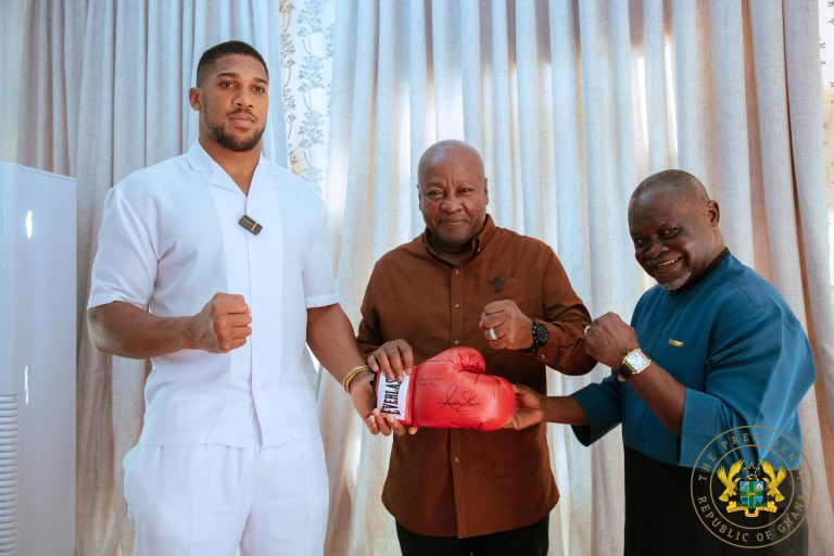 Anthony Joshua/Legacy Rise Sports team calls on President Mahama  