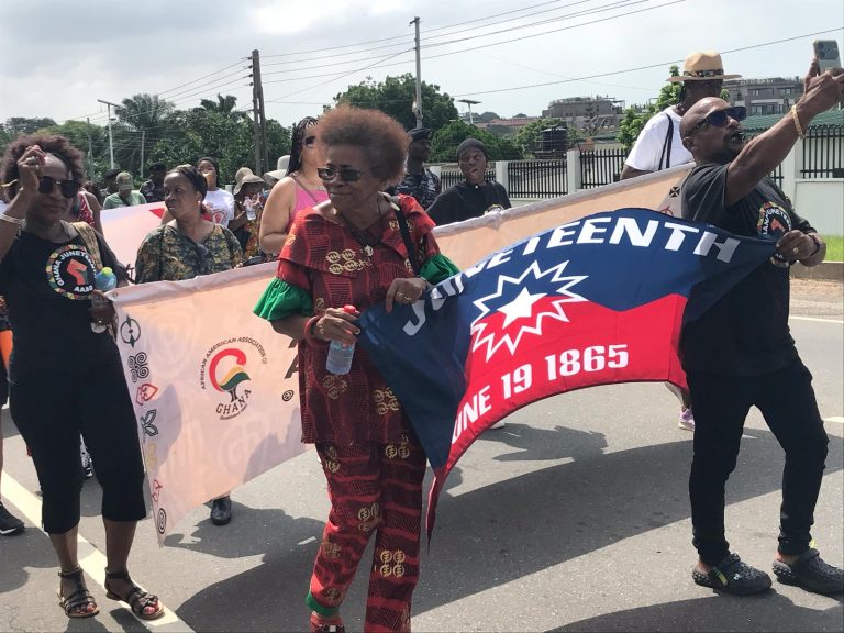 Juneteenth parade in Ghana unites African diaspora and locals in celebration of freedom
