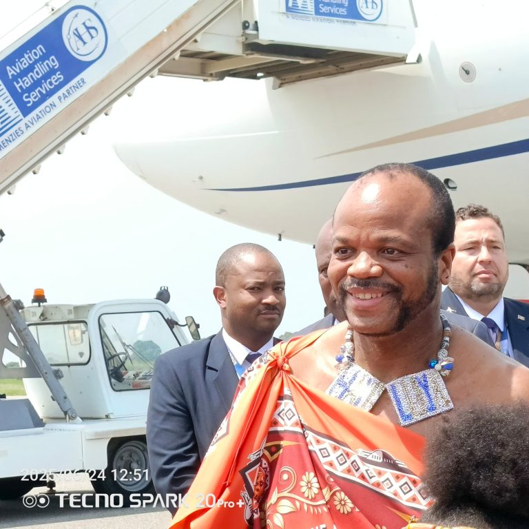 King Mswati arrives in Accra for a four-day state visit  