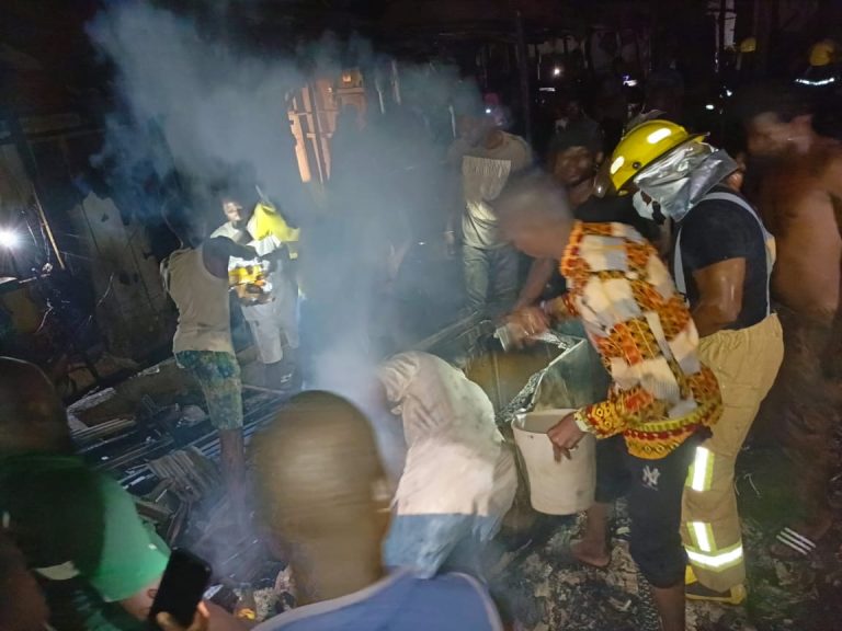 Firefighters contain blaze at Accra Arts Centre despite lack of hydrants