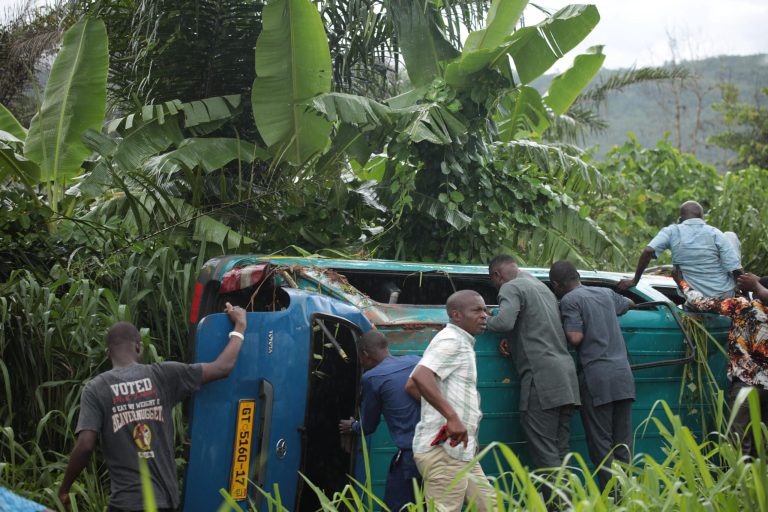 Pregnant woman, children narrowly escape death on Koforidua–Adukrom road