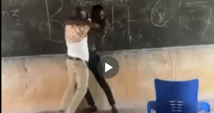 Revealed – Wild video of two teachers ‘throwing punches’ was over a female teacher