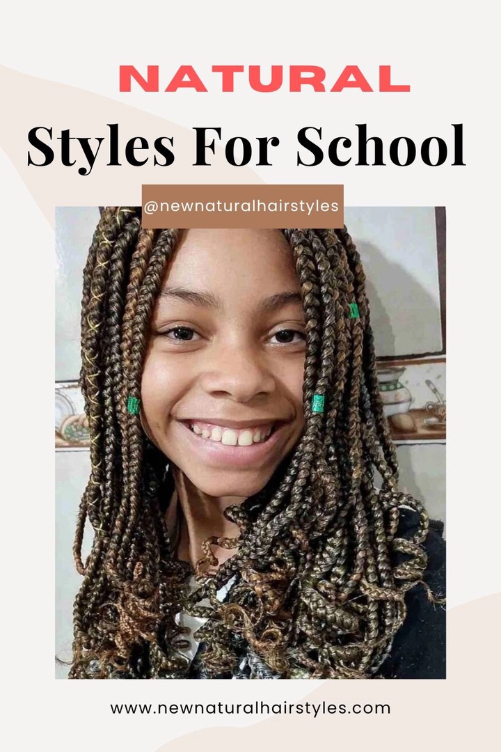 17 Cute Natural Hairstyles for School