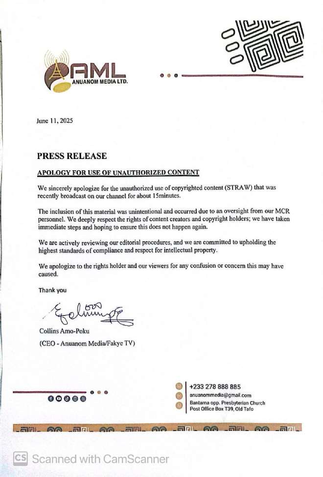 We are sorry – Fakye TV apologizes Tyler Perry for unauthorized broadcast of Straw