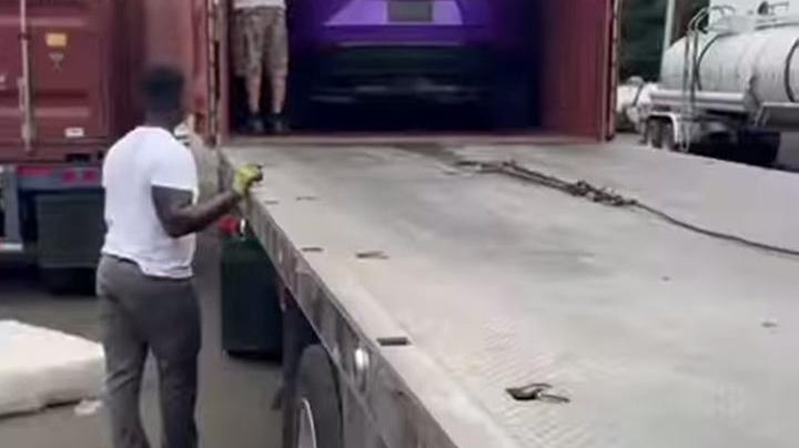 Shatta Wale Buys New Purple Car Amid Feds Rumors