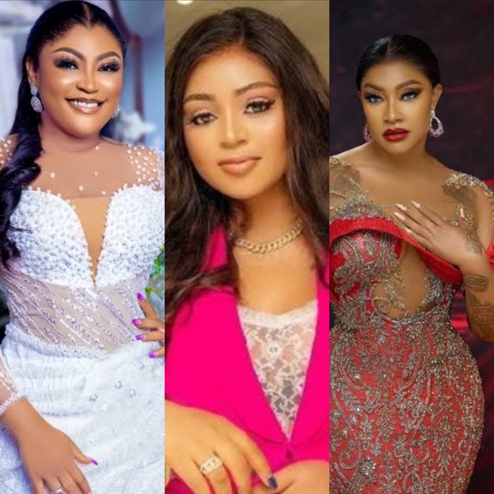 “Kindly tag the best psychiatrist in town” Actress Uche Elendu weighs in as her colleagues Regina Daniels and Angela Okorie fight dirty