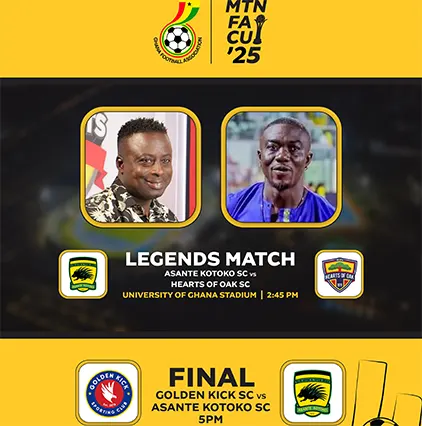 Hearts, Kotoko Legends To Light Up MTN FA Cup Final Curtain Raiser