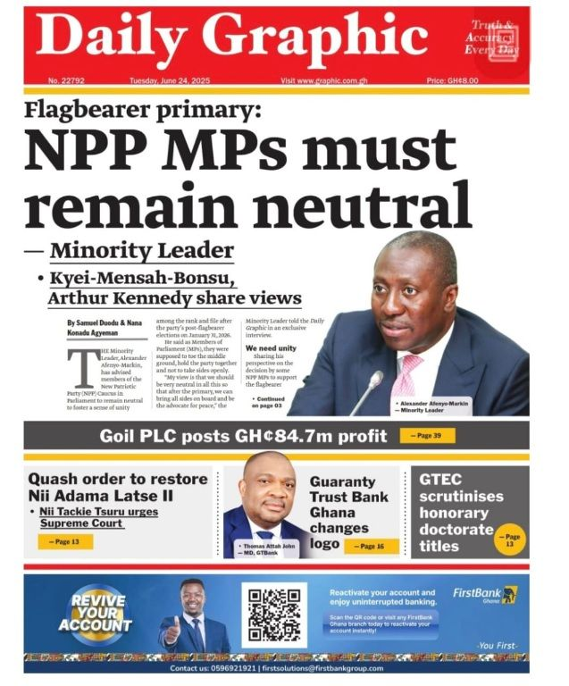 Today’s Front pages: Tuesday, June 24, 2025