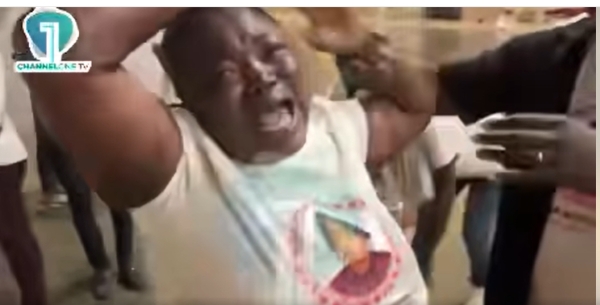 Watch as mother of late Ghanaian student who died in Latvia cries out as remains arrive