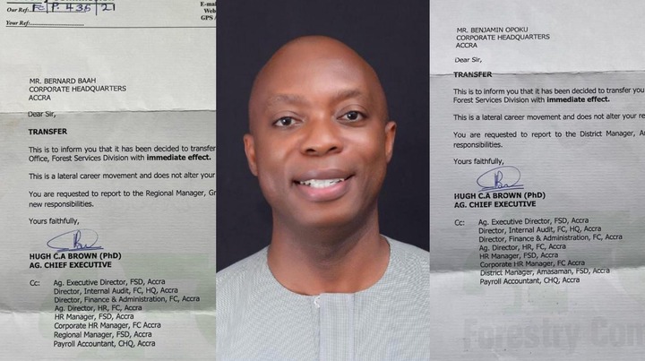 Forestry CEO Personally Signs Transfer Letters of NDC Boys Who Exposed His Pro-NPP Timber Deals