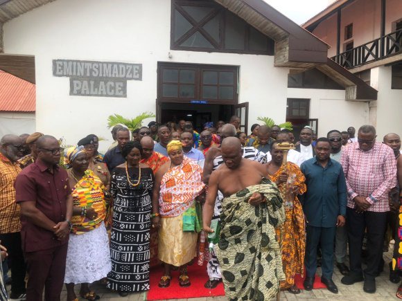 Oguaa Chiefs invoke blessings for Vice-President Naana Jane Opoku-Agyemang and Ghana