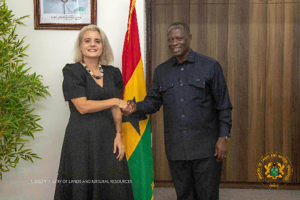 Lands minister holds bilateral talks with Swiss ambassador on responsible mining partnerships