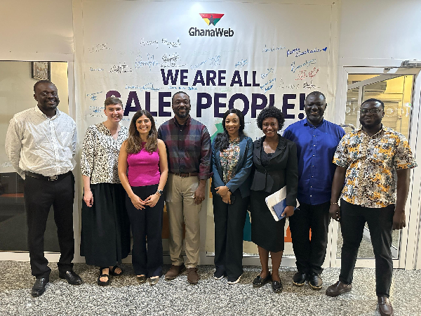 GhanaWeb partners with BBC team to develop podcasting styles, and strengthen partnerships
