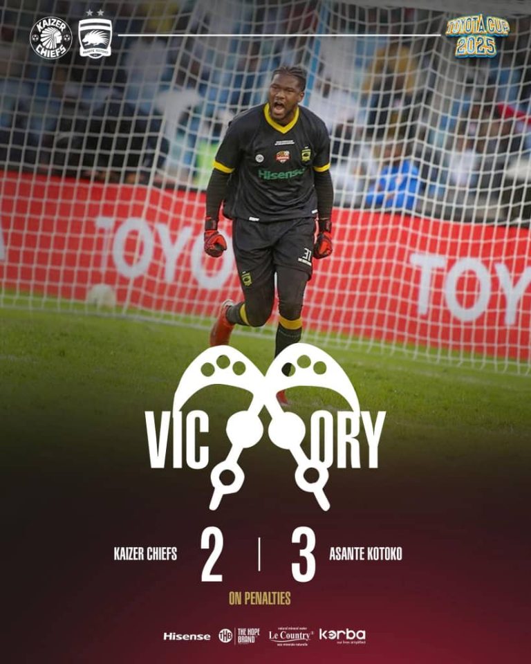 MATCH REPORT: Goalkeeper Mohammed Camara heroics hand Asante Kotoko SC 2025 Toyota Cup trophy in South Africa