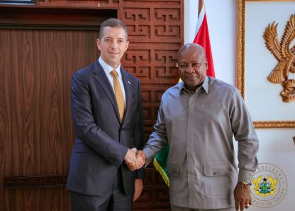Mahama hosts Open Society Foundations chair Alex Soros