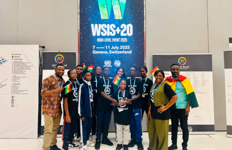 Ghana’s My Redeemer School places 3rd at inaugural AI for Good Robotics challenge in Geneva