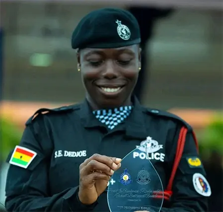 Meet Sophia Elikplim Dedjoe, Top Police Recruit and Overall Best Graduate 
