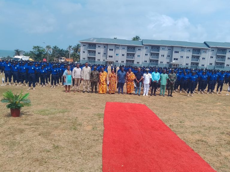 Lands Minister commissions 530 Blue Water Guards at Ezinlibo