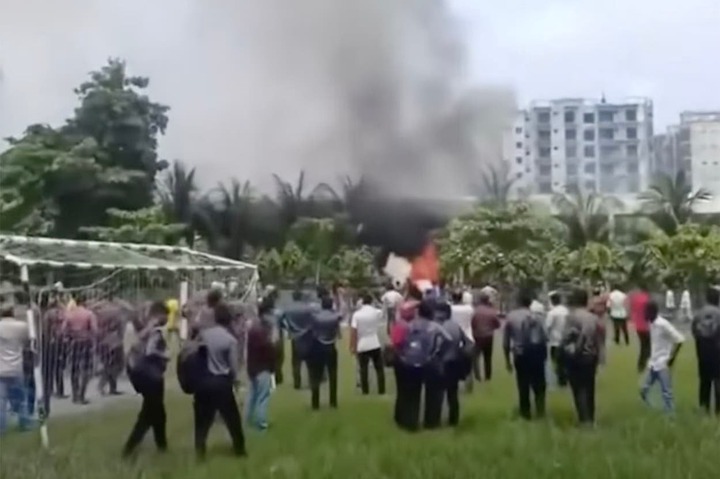 Plane Crashes Into Bangladeshi School Campus, Leaves Several Students Injured
