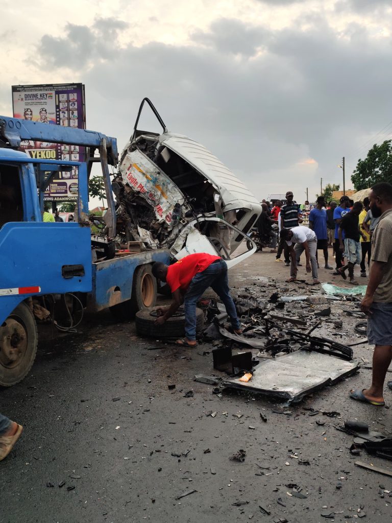 Two Police Officers, three others killed in fatal crash at Adanwomase