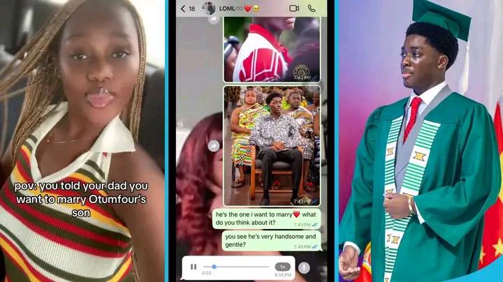 Daddy, I Want To Marry Otumfuo’s Son– Ghanaian TikToker’s Hilarious Voice Note Goes Viral