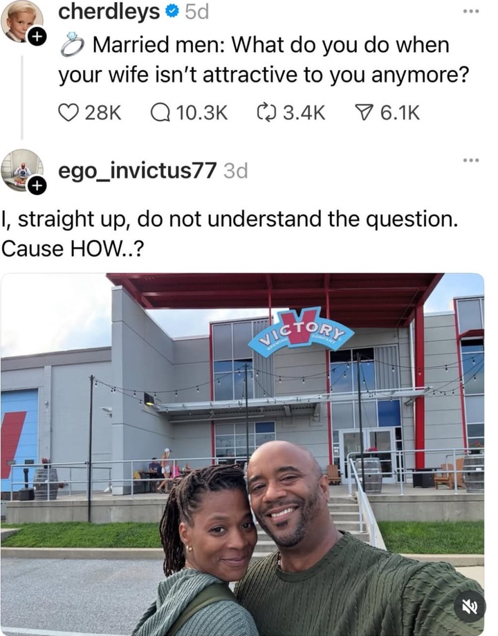 Married men share touching responses after X user asked them what they’d do when they stop finding their wives attractive