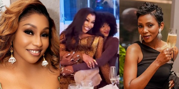 Genevieve Nnaji and Rita Dominic melt hearts with sweet moment at 50th birthday bash