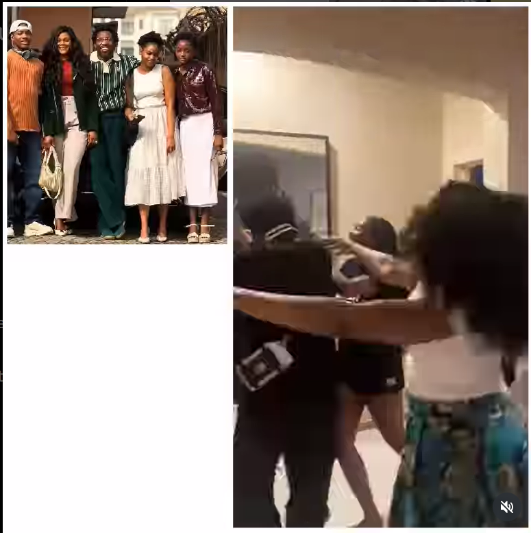 I miss my hair - Timi Dakolo says as he reveals his hair to his family after cutting his long dreads.