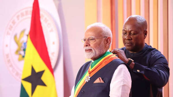 Breaking News Live Updates: PM Modi conferred Ghana’s national honour