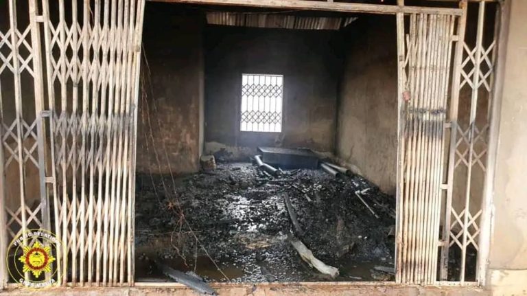 Fire guts uncompleted fuel station at Ejura, one person reported dead