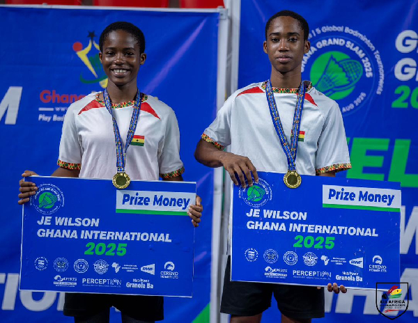Ghana shines at World U-19 Badminton Championships with two golds, one silver, other medals