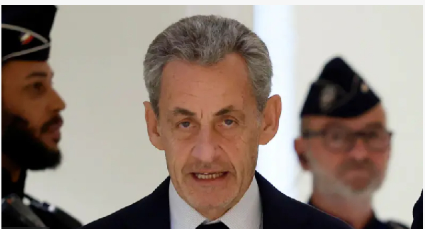 Ex-French president Nicolas Sarkozy chop five years prison sentence for case wey dey related to Muammar Gaddafi Ex-French president Nicolas Sarkozy chop five years prison sentence for case wey dey related to Muammar Gaddafi
