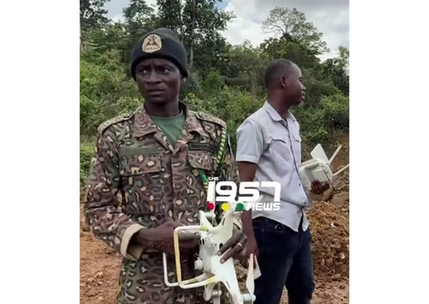Galamseyers Shoot Down Drone At Kyebi