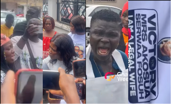 Watch as supporters for Akosua Serwaa, Odo Broni ‘clash’ outside courtroom