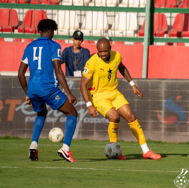 Jordan Ayew improves tally in Ghana’s big win over C.A.R. in World Cup Qualifiers
