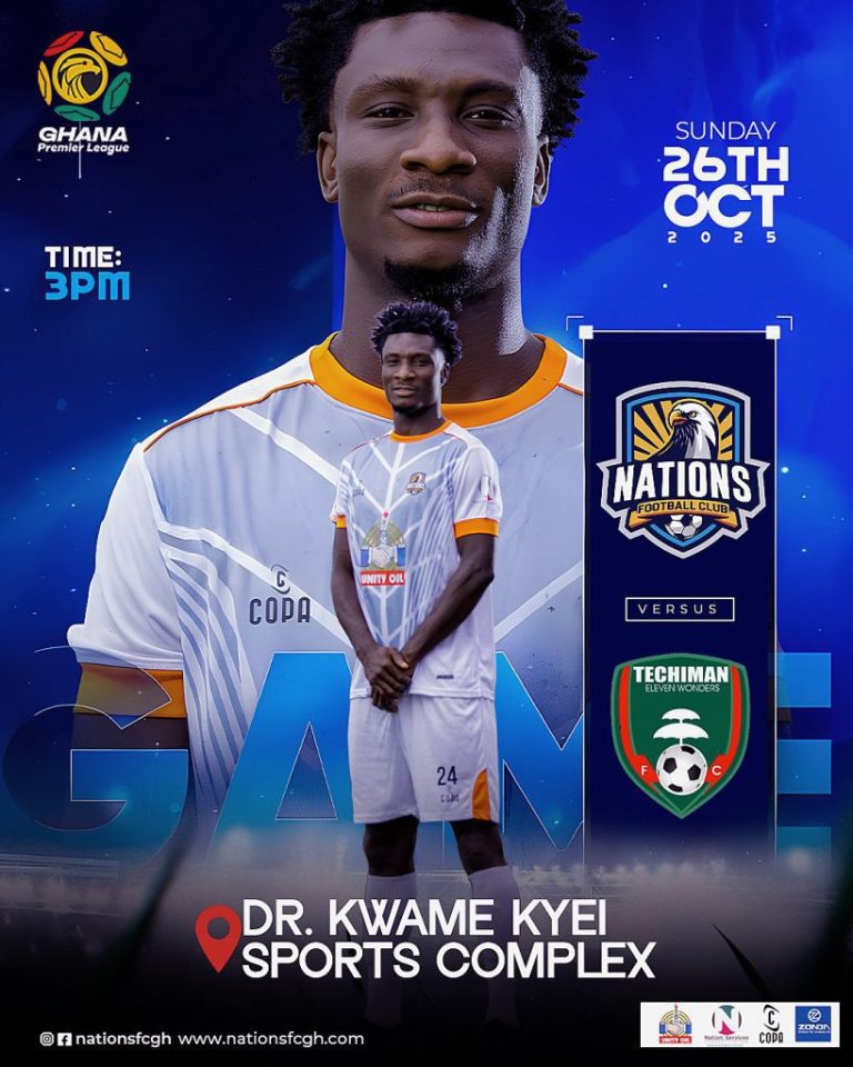 2025/26 Ghana Premier League: Week 7 Match Preview – Nations FC vs Eleven Wonders – Ghana Latest Football News, Live Scores, Results