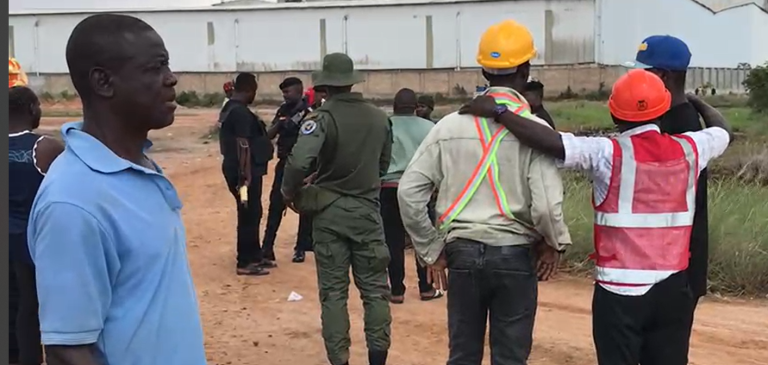 Security forces storm Panbros Salt to help Chinese national claim disputed land