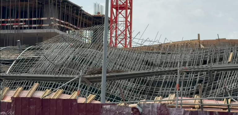 Building collapses at Roman Ridge; rescue efforts underway