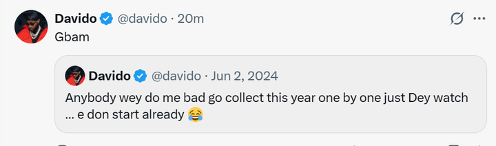 Davido sparks reactions as he drops rounds of cryptic warning messages on X