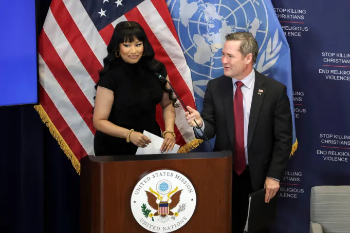 This is not about taking sides, This is about standing up in the face of injustice? - US rapper, Nicki Minaj delivers powerful speech on ?persecution? of Christians in Nigeria at the UN