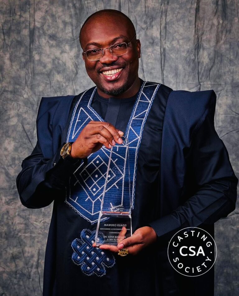 Ghana’s Mawuko Kuadzi earns nomination at the Artios international feature race