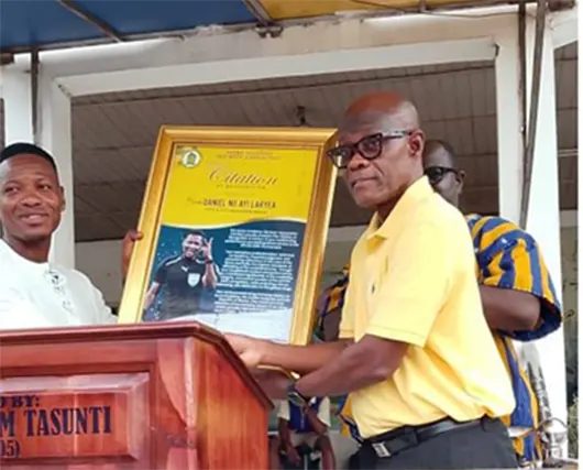 Accra Academy Honours Referee Daniel Laryea