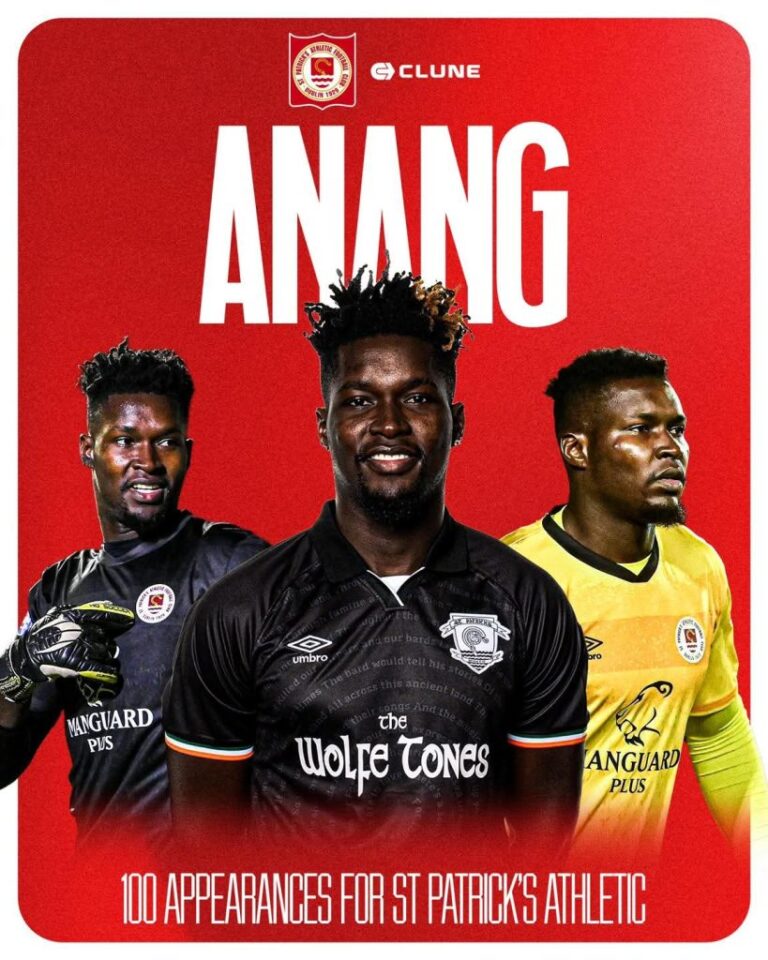 Ghana goalkeeper Joseph Anang marks 100th appearance for St. Patrick’s Athletic – Ghana Latest Football News, Live Scores, Results