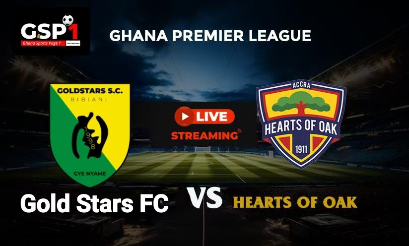 Watch Live: Bibiani Gold Stars vs. Hearts of Oak-GPL MD 2 fixture