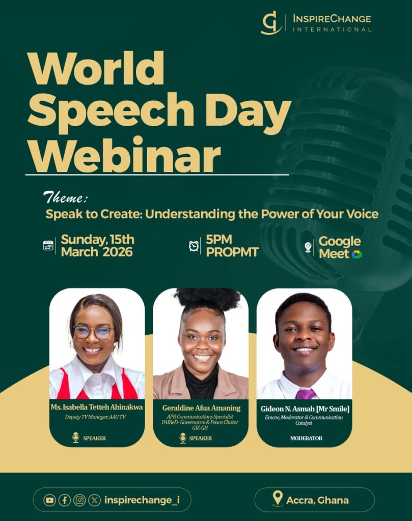 InspireChange International marks World Speech Day