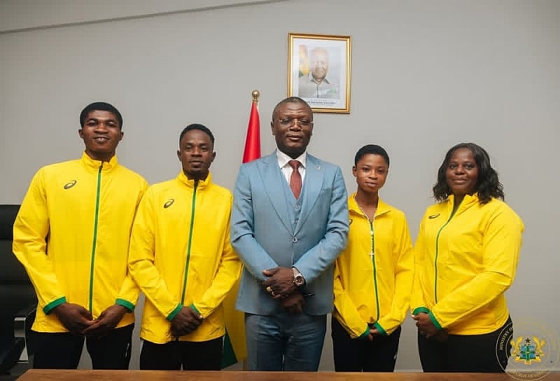 Sports Minister Bids Farewell to Selected Young Athletes, Coaches for Africa Youth Development Camp