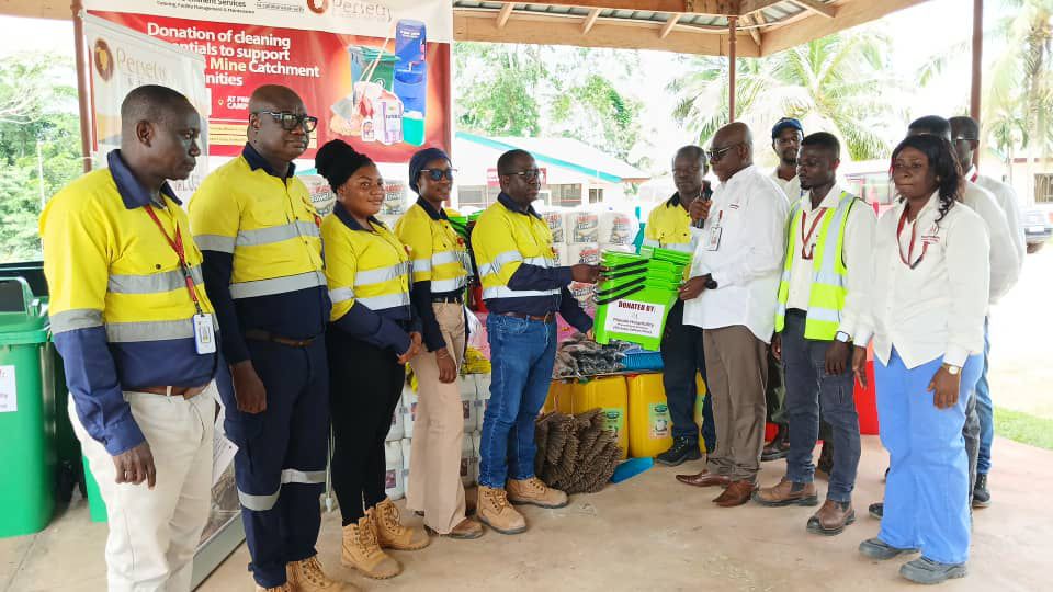 Manale hospitality, Perseus Mining support five basic schools with sanitary items