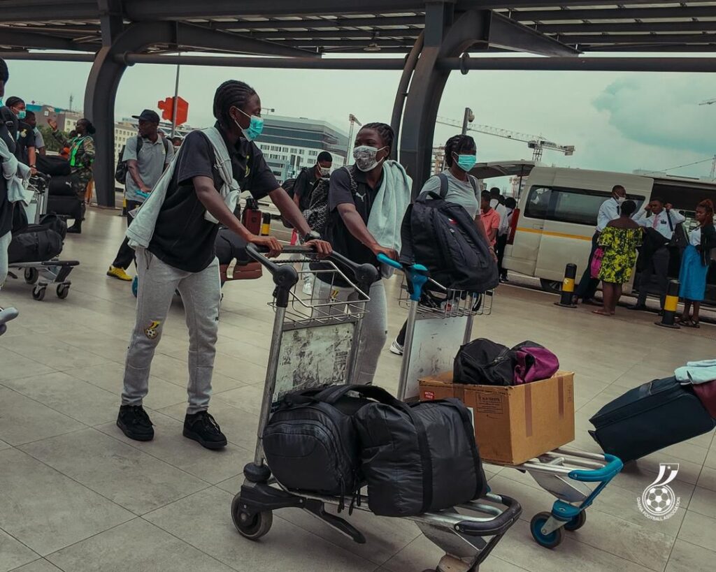 Black Maidens of Ghana arrive safely in Monrovia ahead of the FIFA U-17 WWCQ vs. Liberia