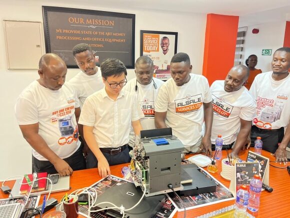 ALSALE Services engineers undergo training on Bulk Cash Deposit Machines